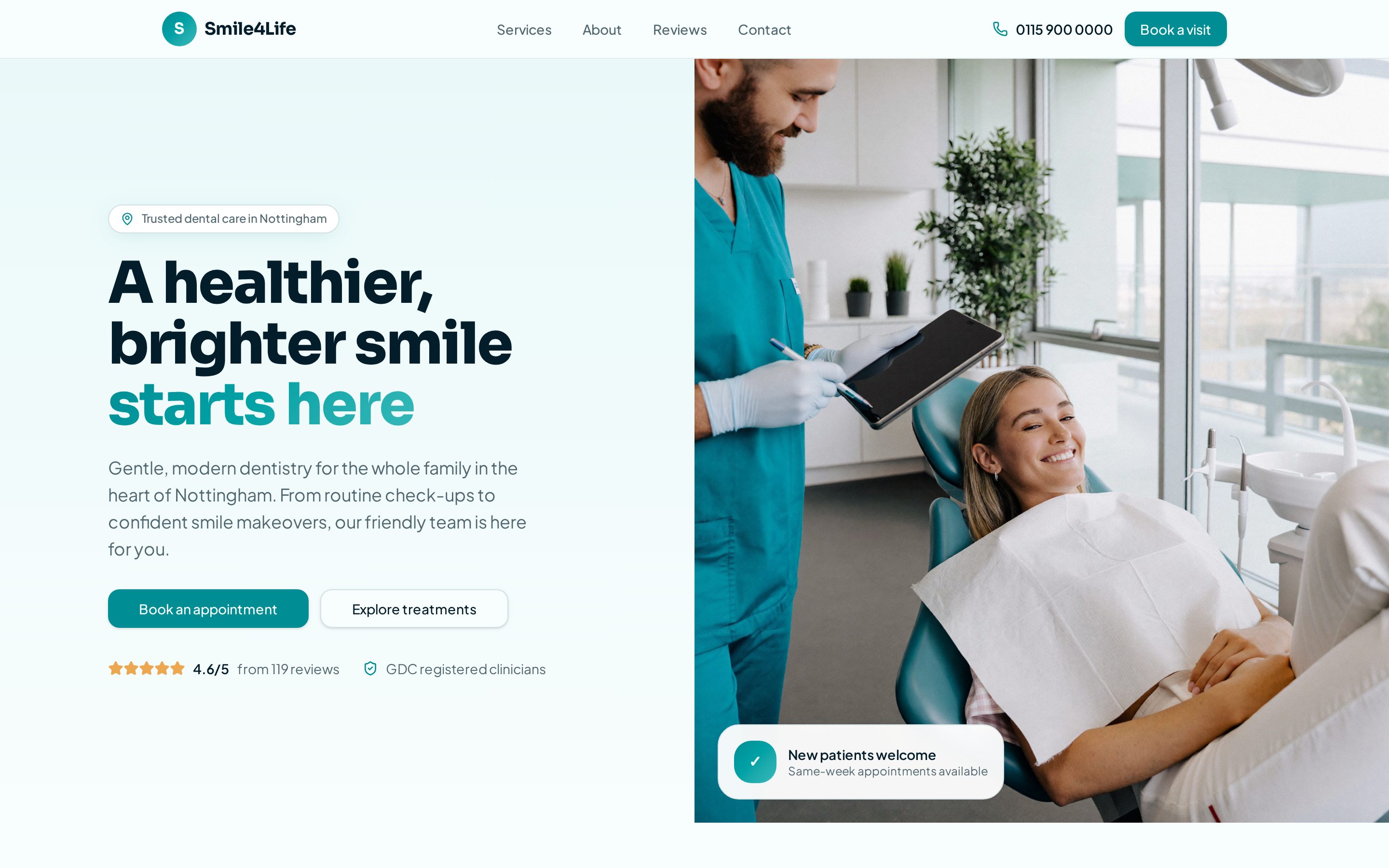 Smile4Life — screenshot of the live website